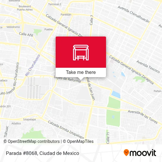 Parada #8068 map