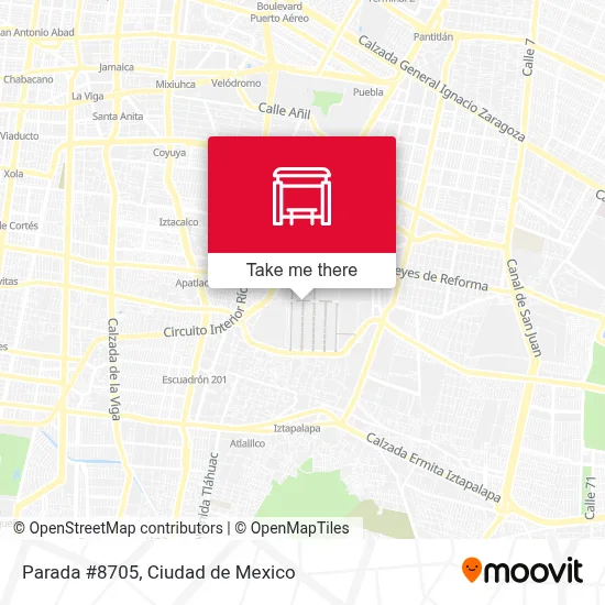 Parada #8705 map
