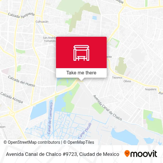 Avenida Canal de Chalco #9723 map