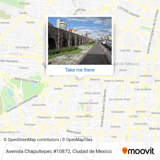 Avenida Chapultepec #10872 map