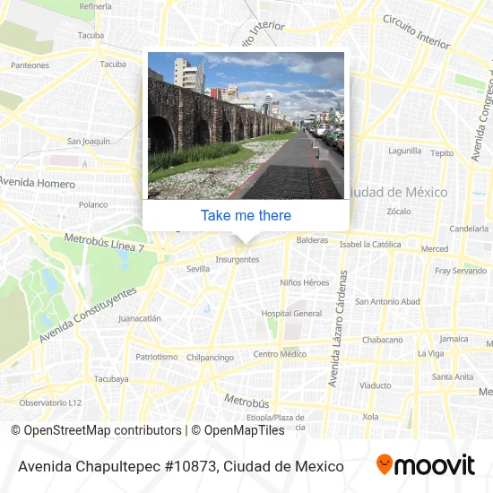 Avenida Chapultepec #10873 map