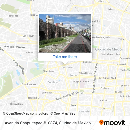 Avenida Chapultepec #10874 map