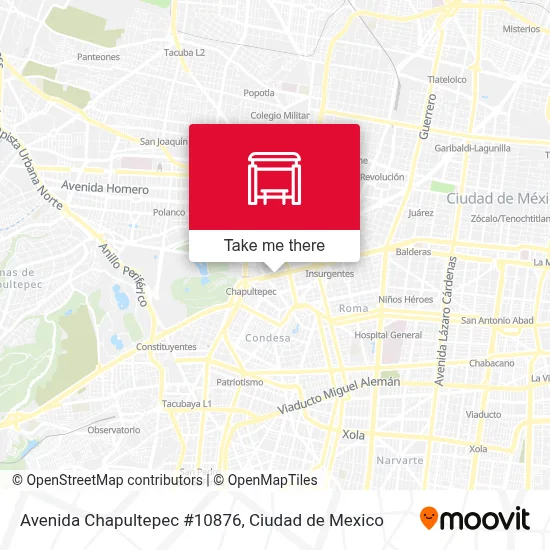 Avenida Chapultepec #10876 map