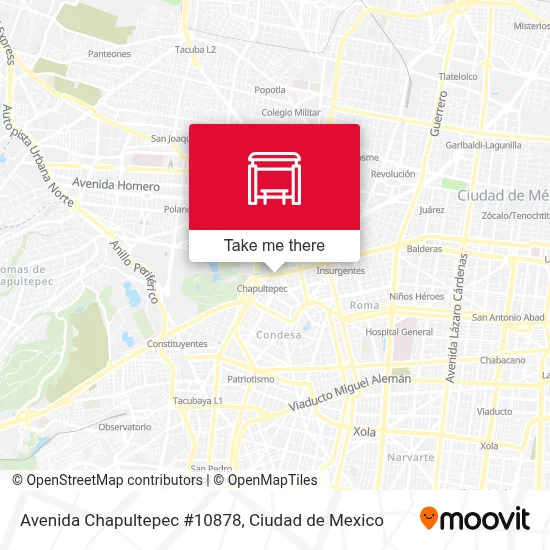 Avenida Chapultepec #10878 map