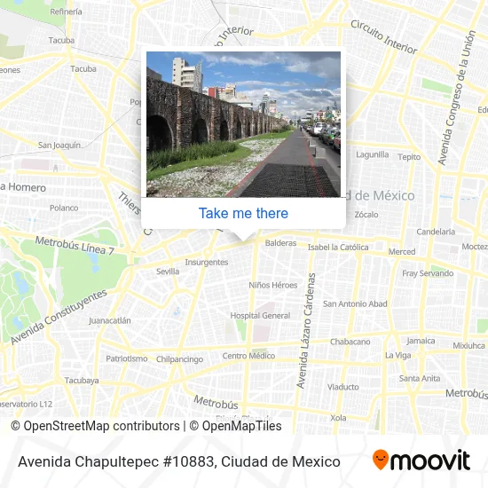 Mapa de Avenida Chapultepec #10883