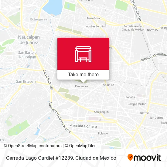 Cerrada Lago Cardiel #12239 map