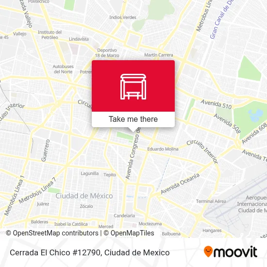 Cerrada El Chico #12790 map