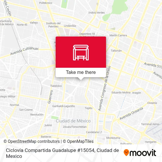 Ciclovía Compartida Guadalupe #15054 - Routes, Schedules, and Fares