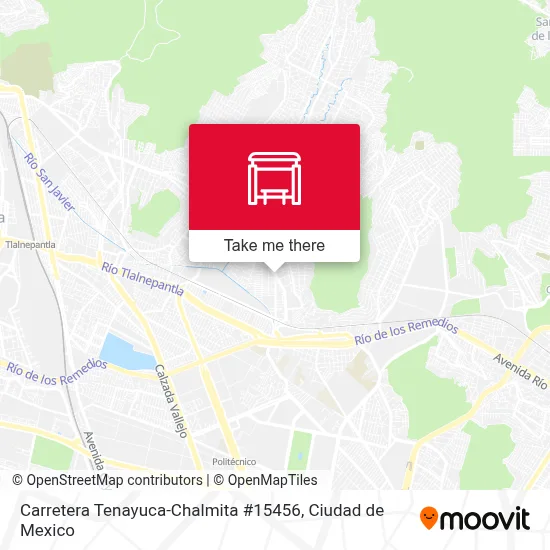 Carretera Tenayuca-Chalmita #15456 map