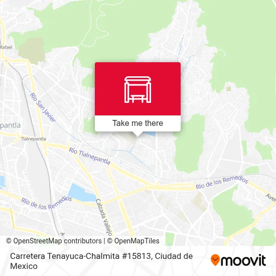 Carretera Tenayuca-Chalmita #15813 map