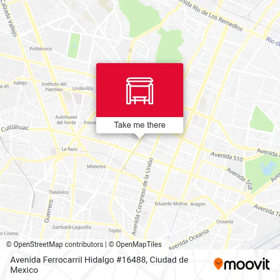 Avenida Ferrocarril Hidalgo #16488 - Rutas, horarios y tarifas
