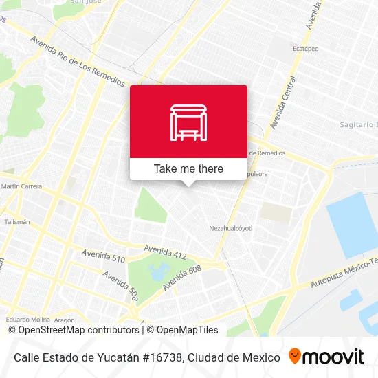 Calle Estado de Yucatán #16738 - Rutas, horarios y tarifas
