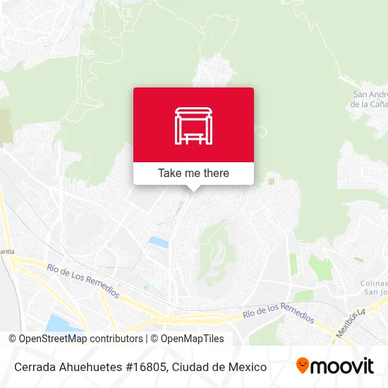 Cerrada Ahuehuetes #16805 map