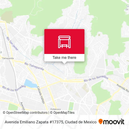 Avenida Emiliano Zapata #17375 - Rutas, horarios y tarifas