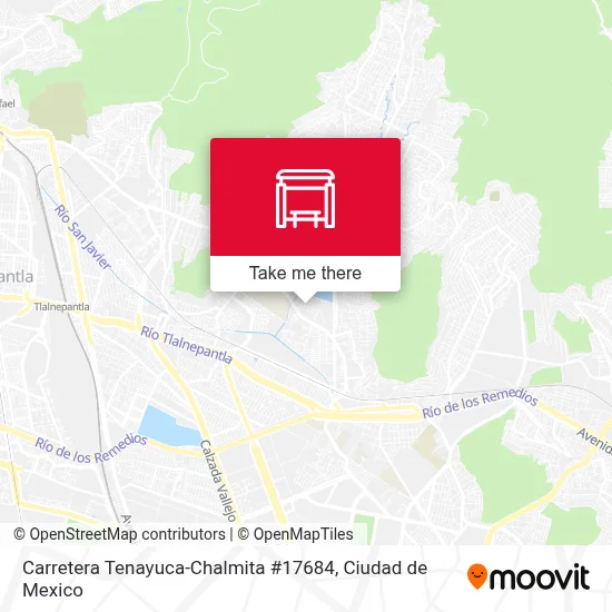 Carretera Tenayuca-Chalmita #17684 map
