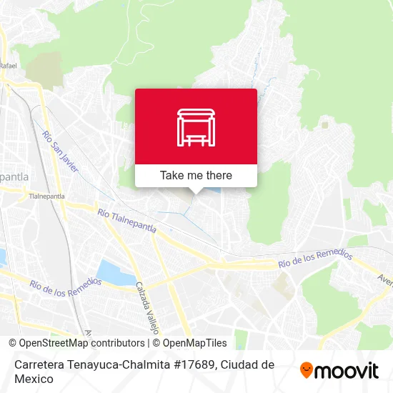 Carretera Tenayuca-Chalmita #17689 map