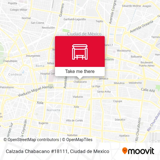 Calzada Chabacano #18111 map