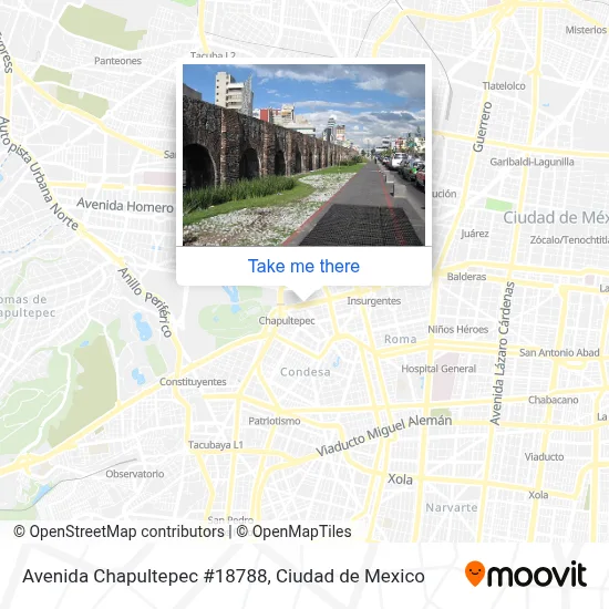 Avenida Chapultepec #18788 map