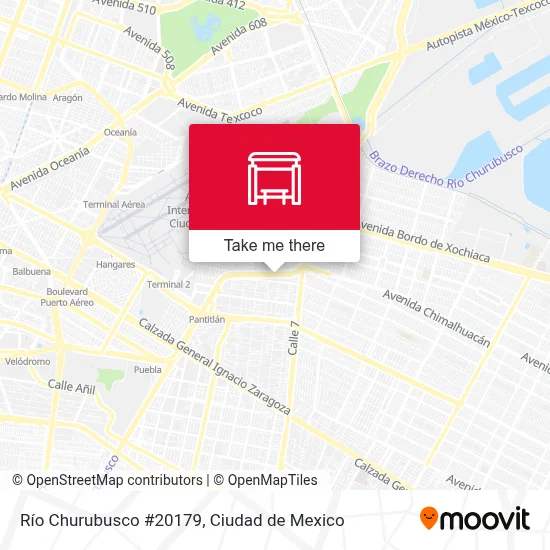 Río Churubusco #20179 map