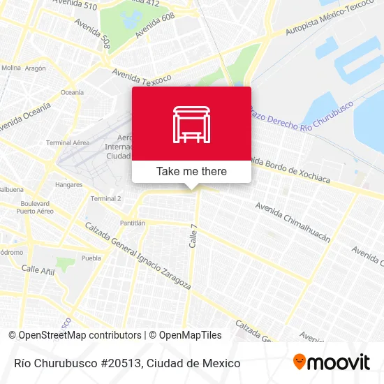 Río Churubusco #20513 map