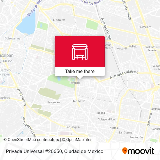 Privada Universal #20650 map