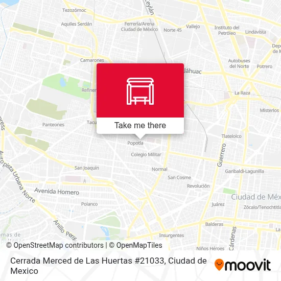 Cerrada Merced de Las Huertas #21033 map