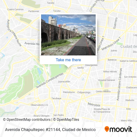 Mapa de Avenida Chapultepec #21144