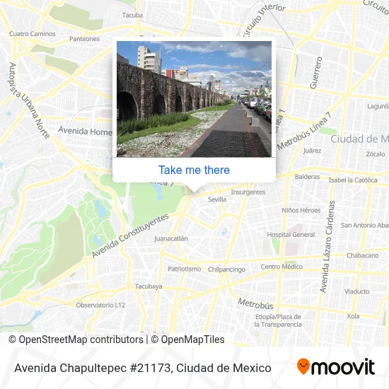 Mapa de Avenida Chapultepec #21173