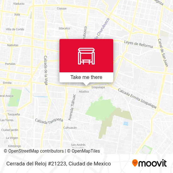 Cerrada del Reloj #21223 map
