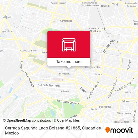 Cerrada Segunda Lago Bolsena #21865 map