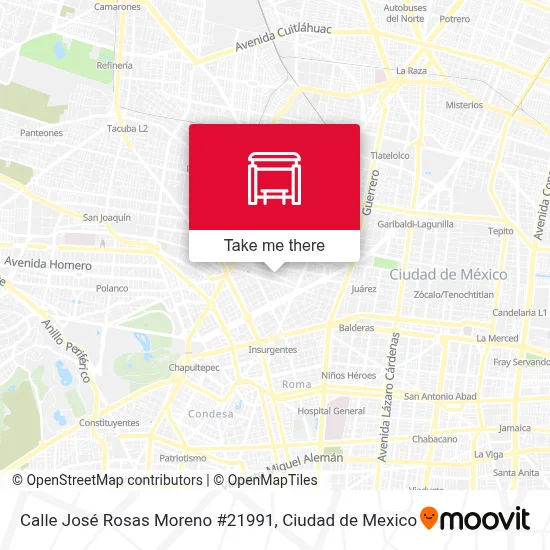 Calle José Rosas Moreno #21991 - Rutas, horarios y tarifas