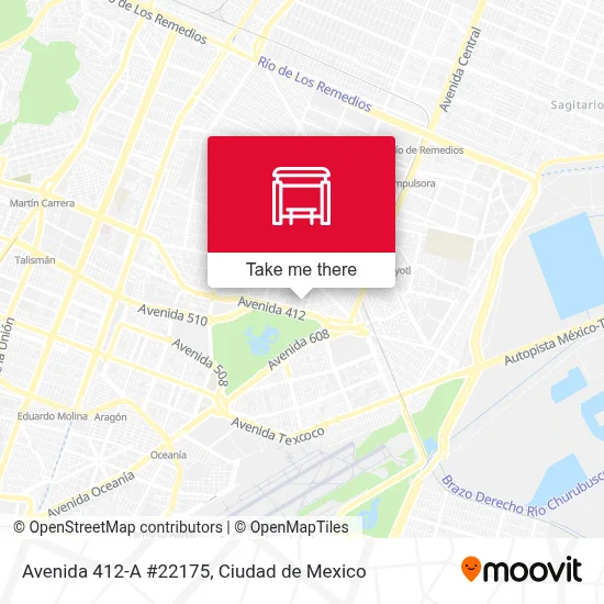 Avenida 412-A #22175 - Rutas, horarios y tarifas