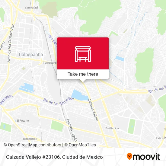 Calzada Vallejo #23106 parada - Rutas, horarios y tarifas