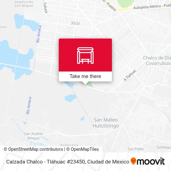 Calzada Chalco - Tláhuac #23450 - Rutas, horarios y tarifas
