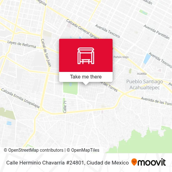 Calle Herminio Chavarría #24801 - Rutas, horarios y tarifas
