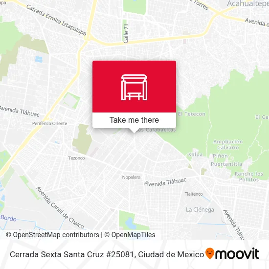 Cerrada Sexta Santa Cruz #25081 map