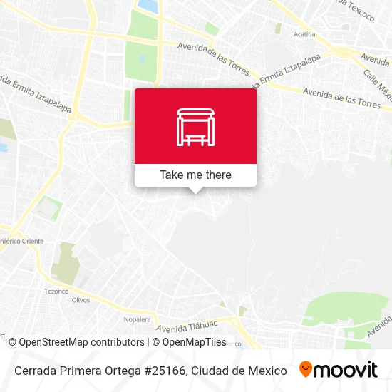 Cerrada Primera Ortega #25166 map