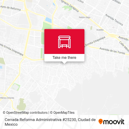 Cerrada Reforma Administrativa #25230 map