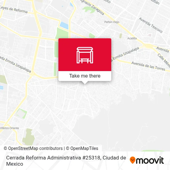 Cerrada Reforma Administrativa #25318 map