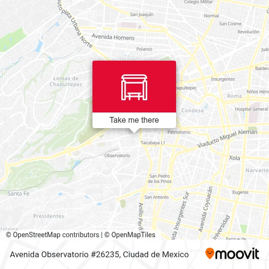 Avenida Observatorio #26235 map