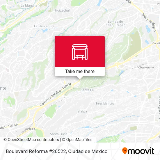Boulevard Reforma #26522 map