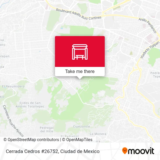 Cerrada Cedros #26752 map