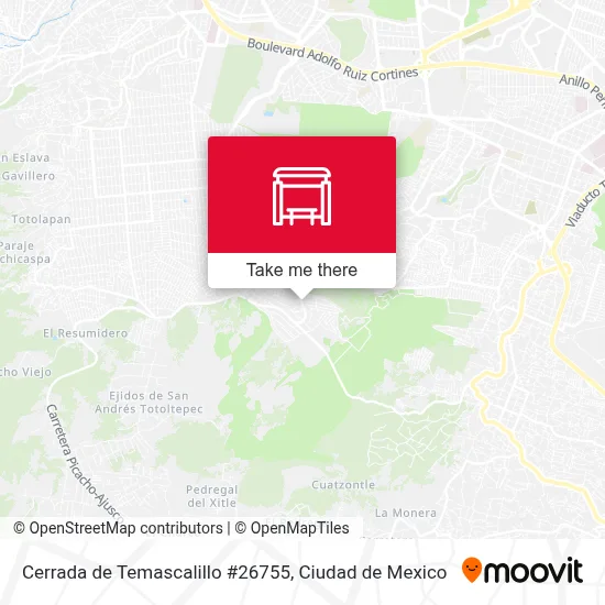 Cerrada de Temascalillo #26755 map