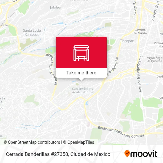 Cerrada Banderillas #27358 map
