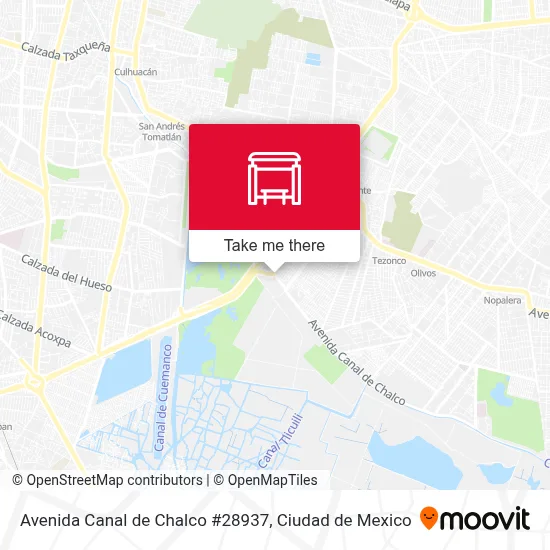 Avenida Canal de Chalco #28937 map