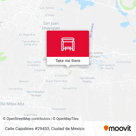 Calle Capulines #29453 - Rutas, horarios y tarifas