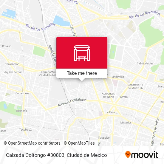 Calzada Coltongo #30803 map