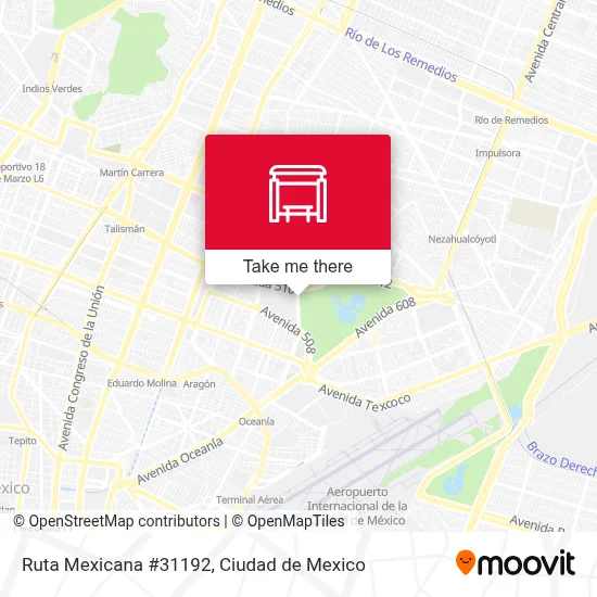 Ruta Mexicana #31192 map