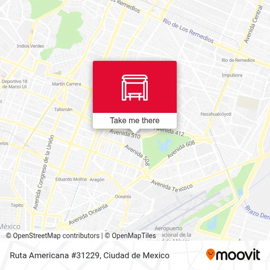 Ruta Americana #31229 map