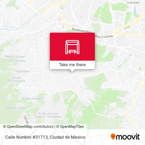Calle Nunkini #31713 - Rutas, horarios y tarifas